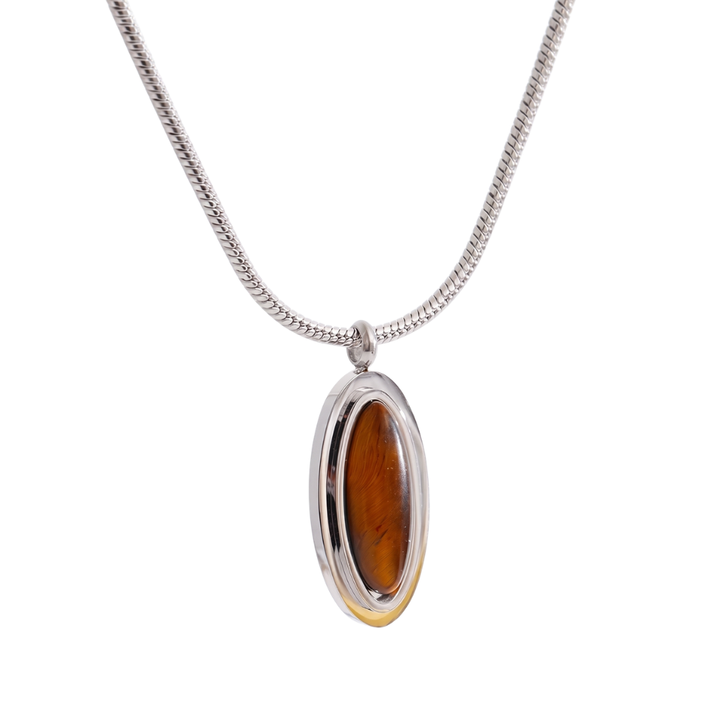 Collier Vintage en Pierre Naturelle