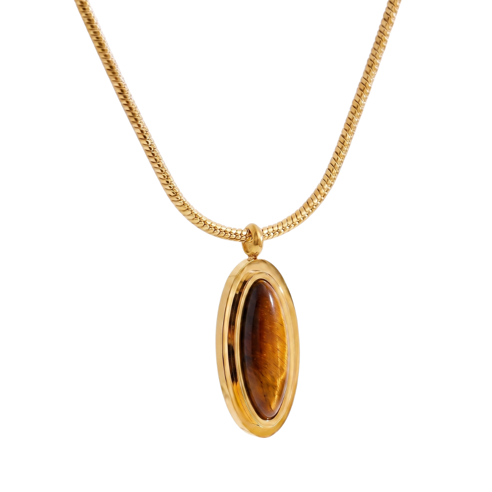 Collier Vintage en Pierre Naturelle