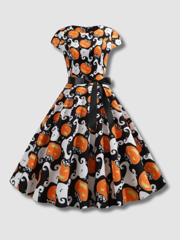 Robe Rockabilly Citrouille