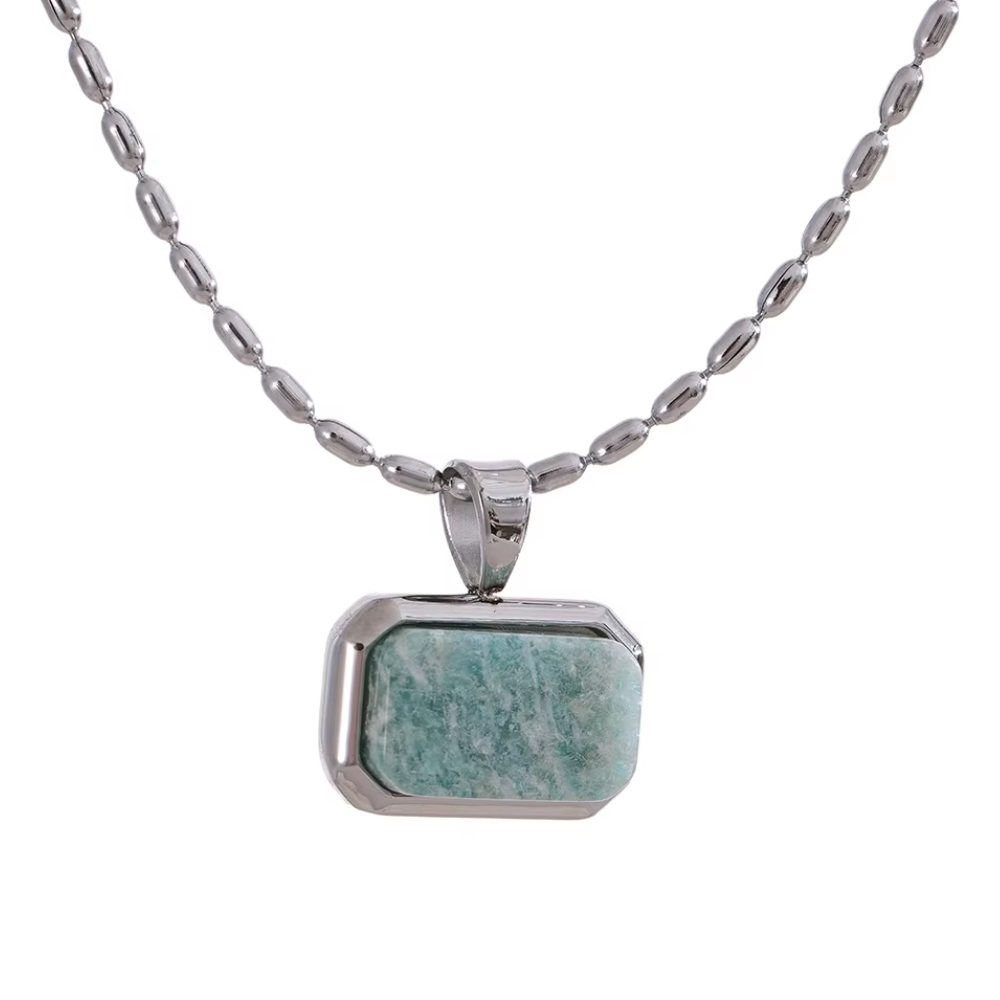 Collier Amazonite Vintage