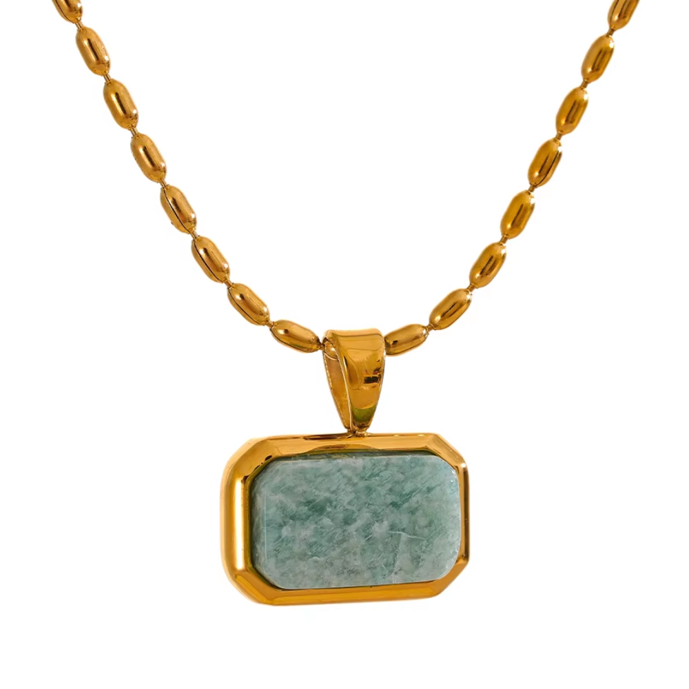 Collier Amazonite Vintage