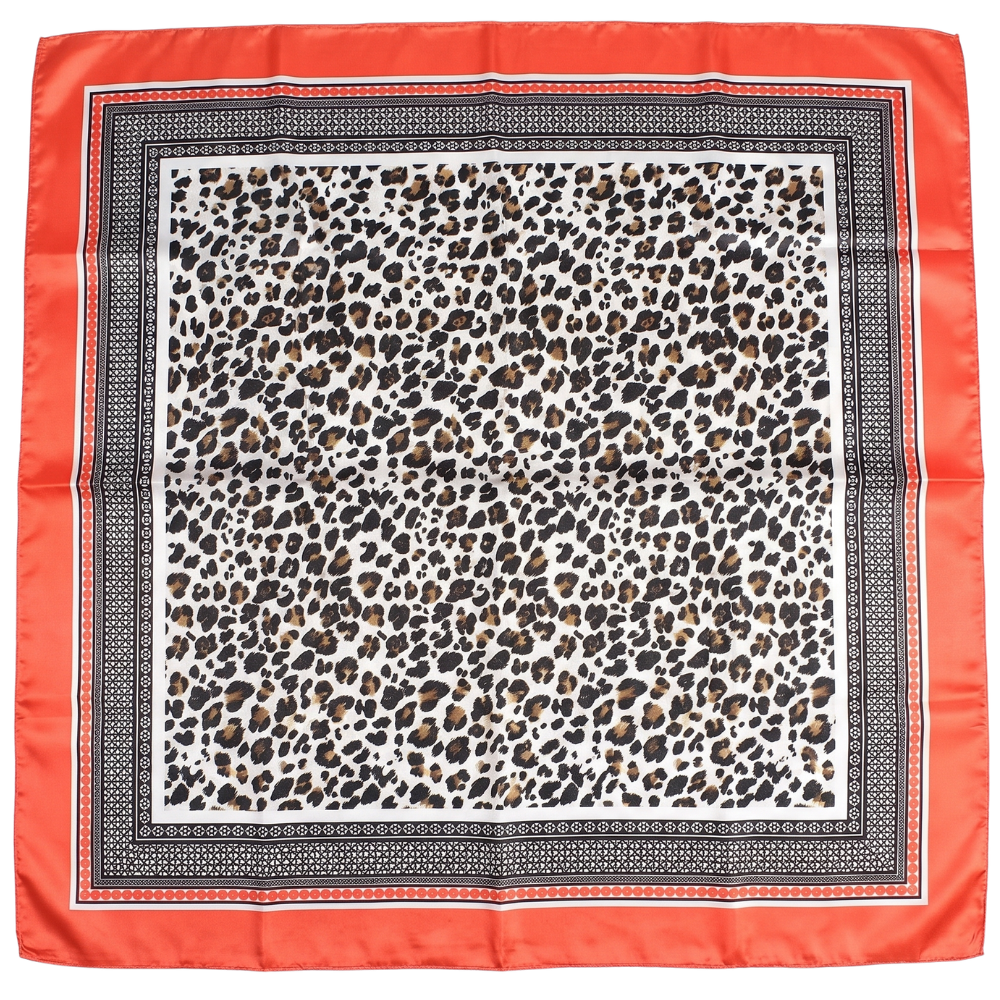 Foulard Carré Léopard Vintage