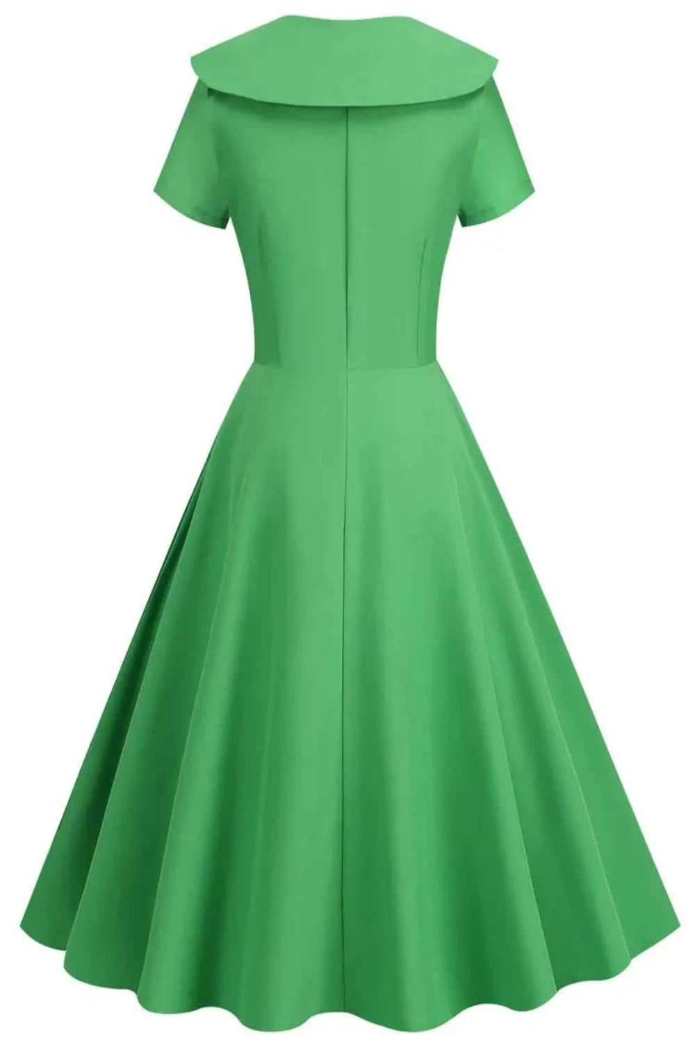 Robe Verte à Collier Vintage