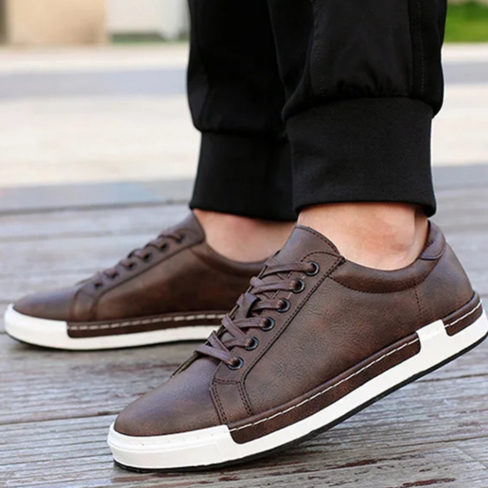 Sneakers Cuir Homme Vintage
