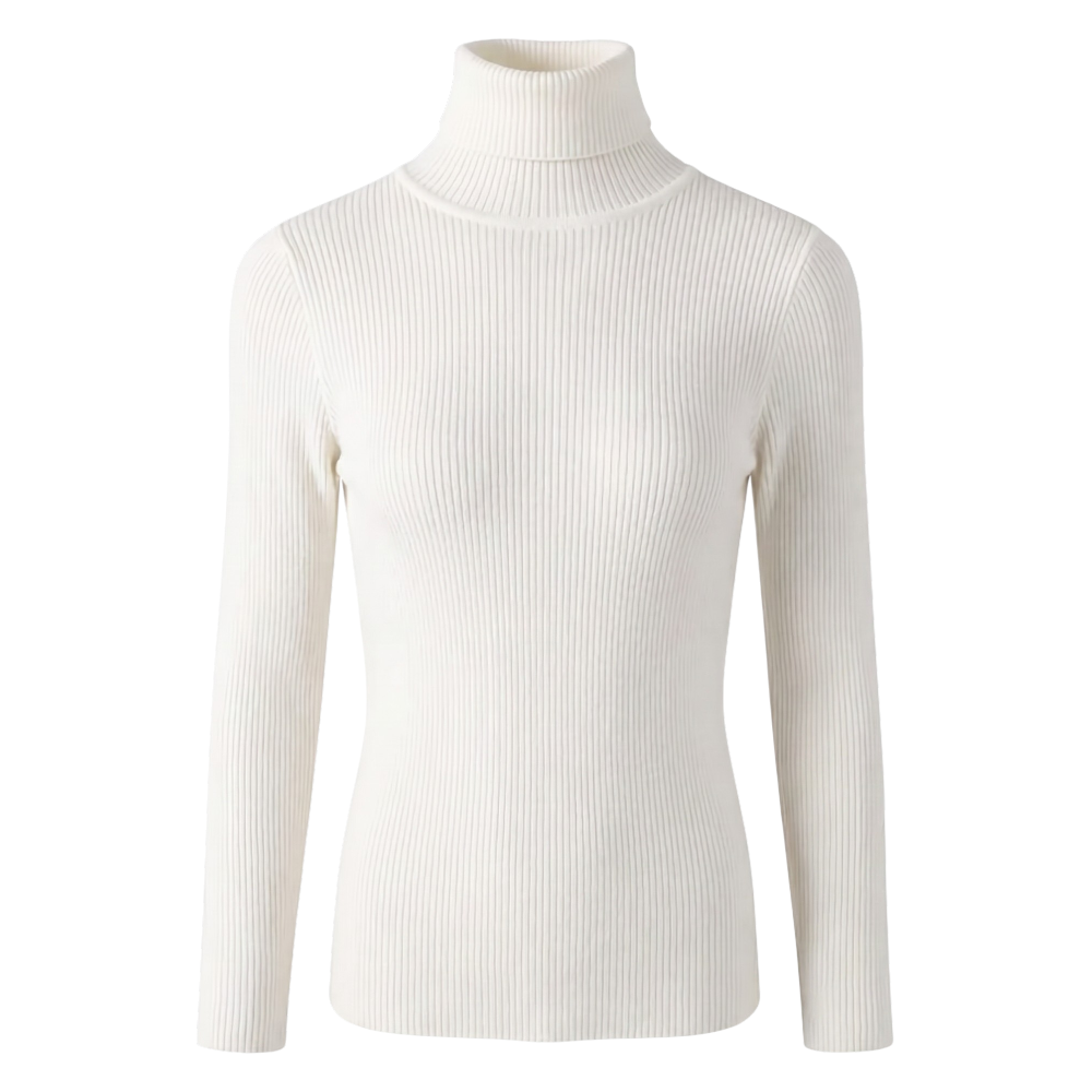 Pull Col Roulé Femme Laine Vintage