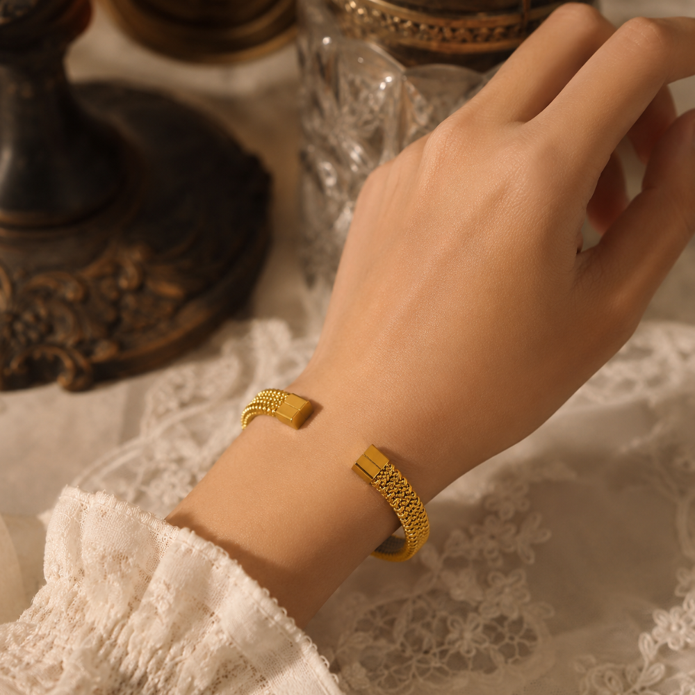 Bracelet Jonc Vintage Ouvert
