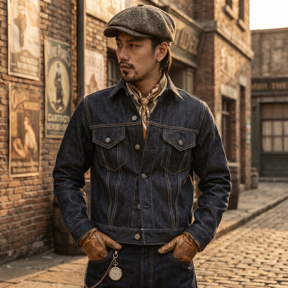Veste Jean Homme Trucker Vintage