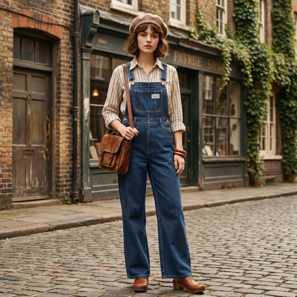 Salopette Jean Femme Large