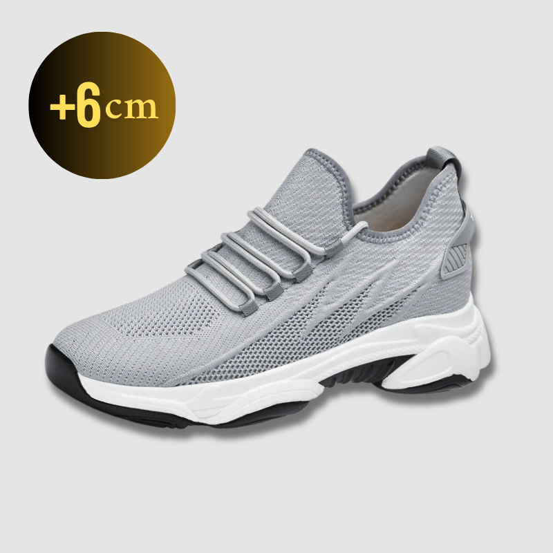 Elegant Sneakers with High Sole +6cm