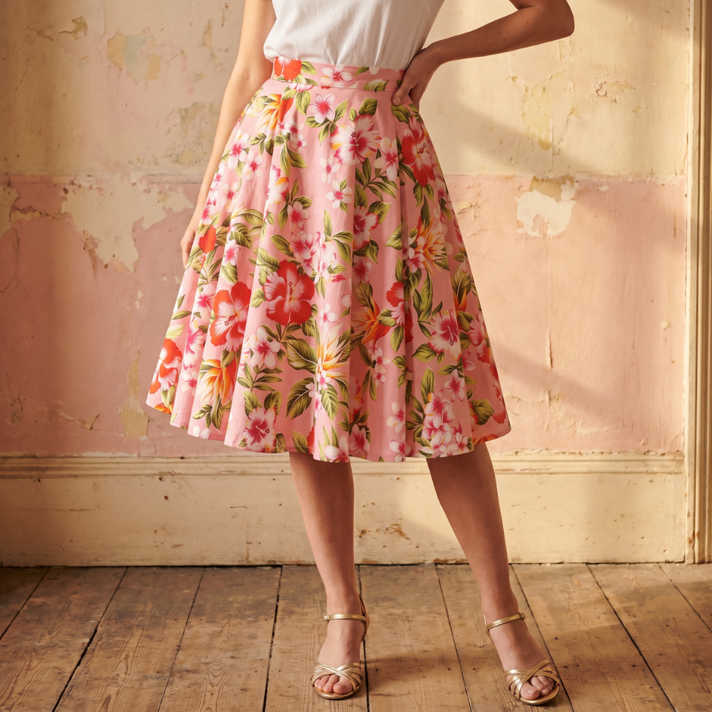 Jupe Vintage Rose Floral