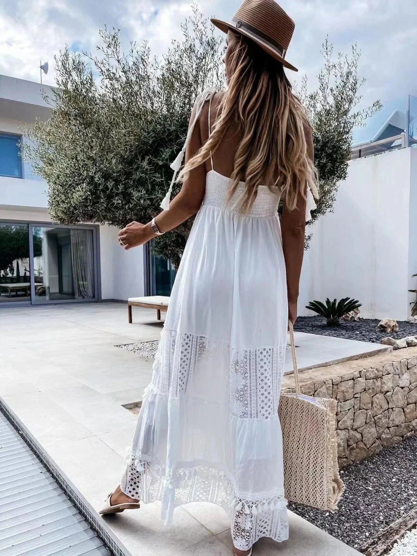 Vintage Lace Long Dress