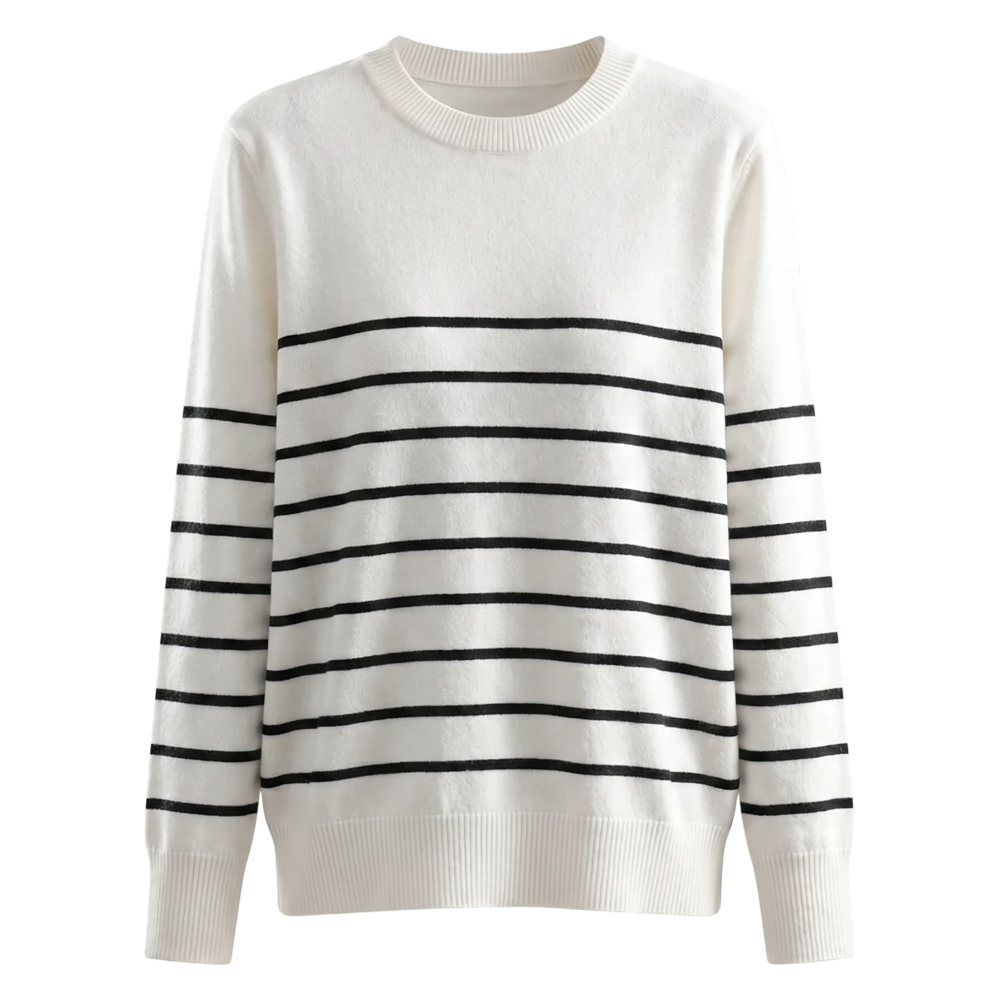 Pull Rayé Vintage pour Femme