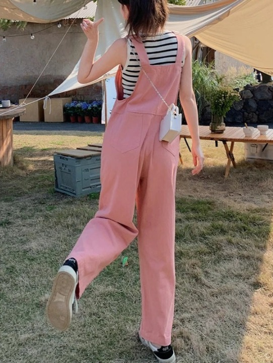 Salopette Jean Rose Femme