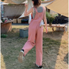 Women&#39;s Pink Denim Overalls