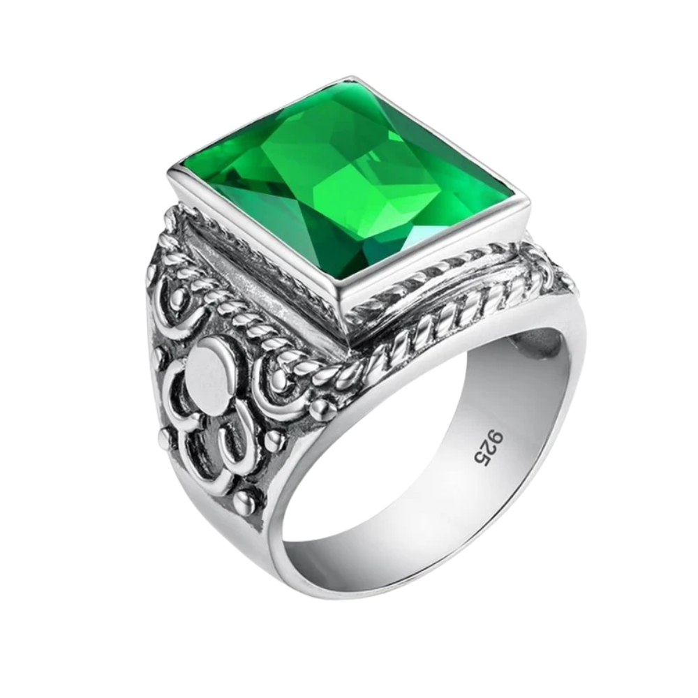 Chevalière Homme Argent Vintage