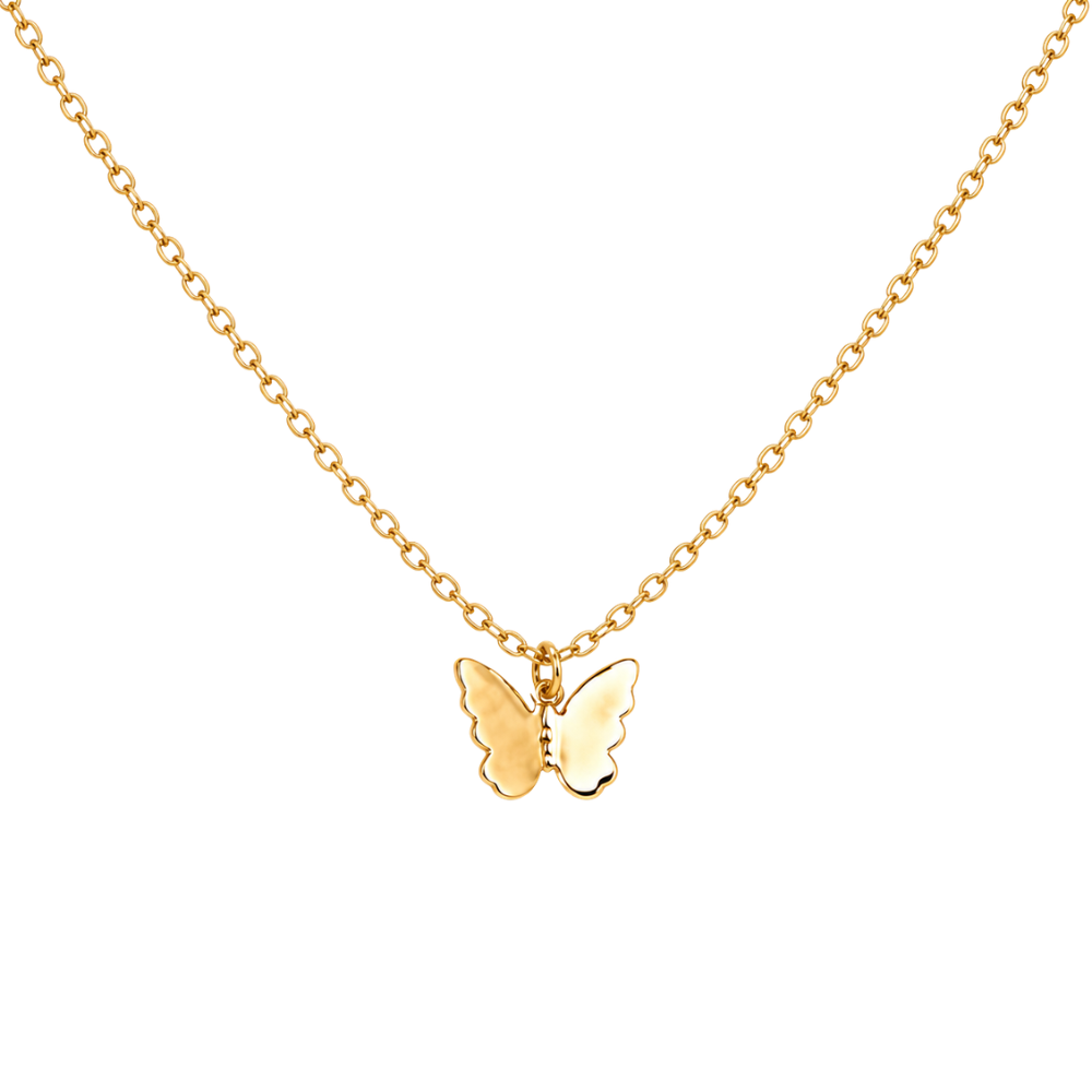 Collier Vintage avec Pendentif Papillon