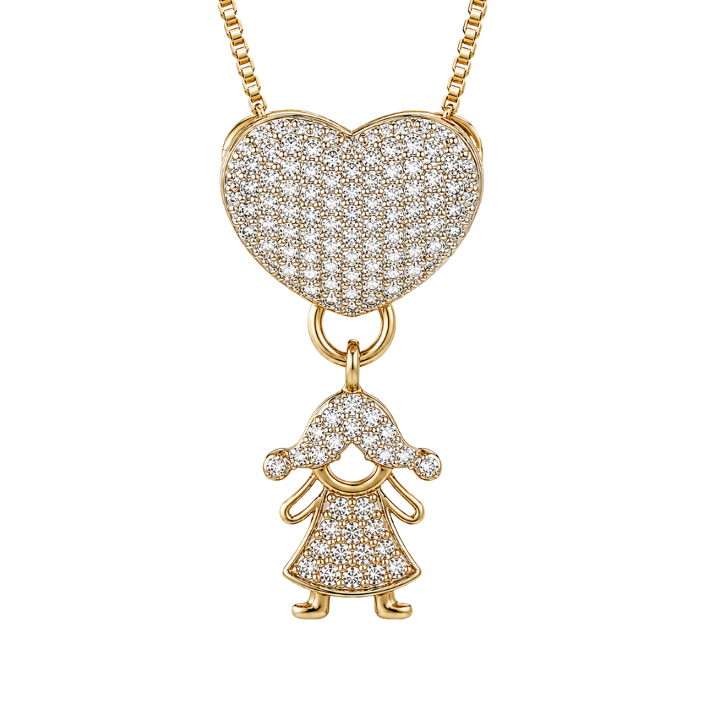 Collier Vintage avec Pendentif Cœur