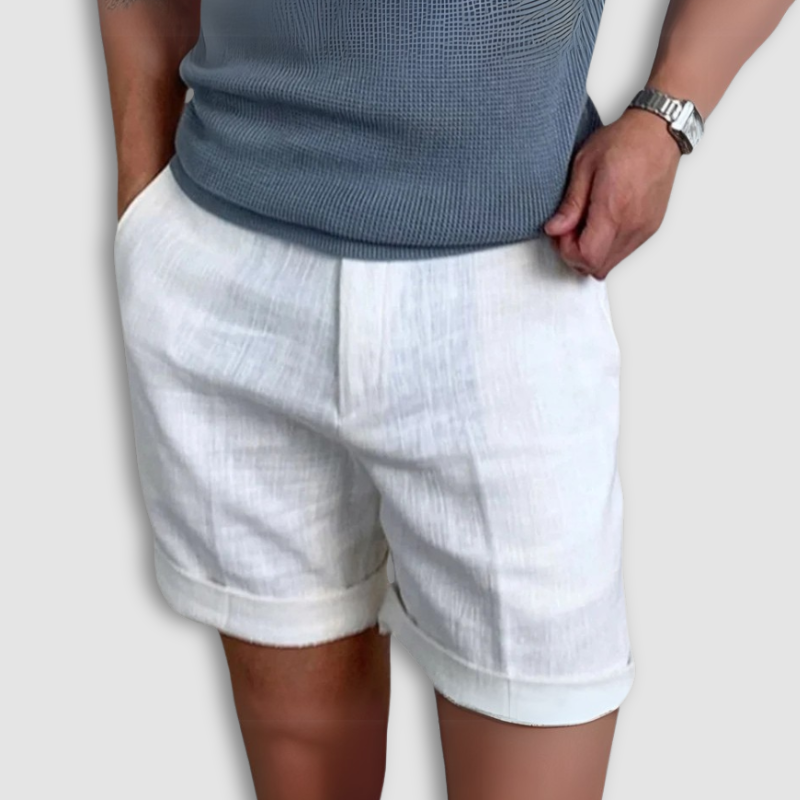 Short Lin Artisanat Raffiné