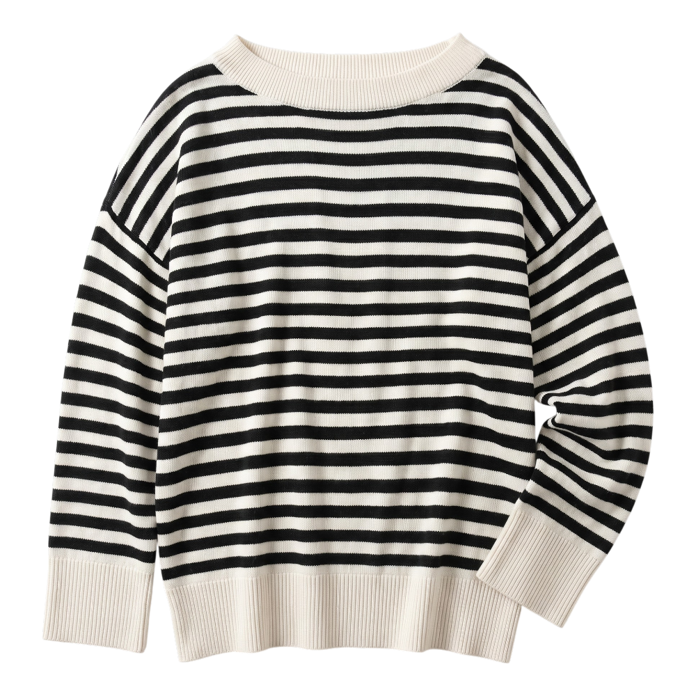 Pull Rayé Vintage Femme