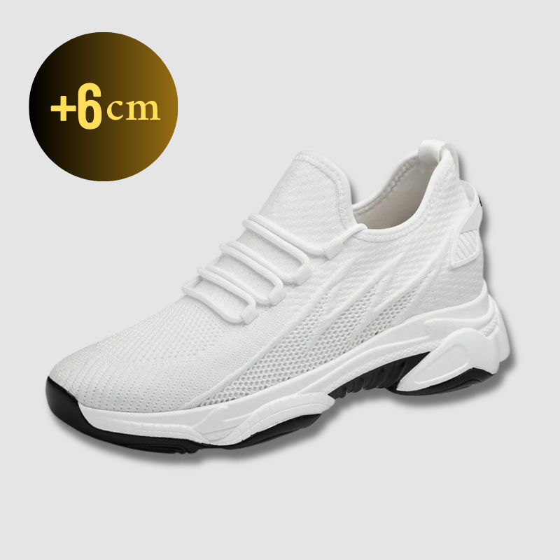 Elegant Sneakers with High Sole +6cm