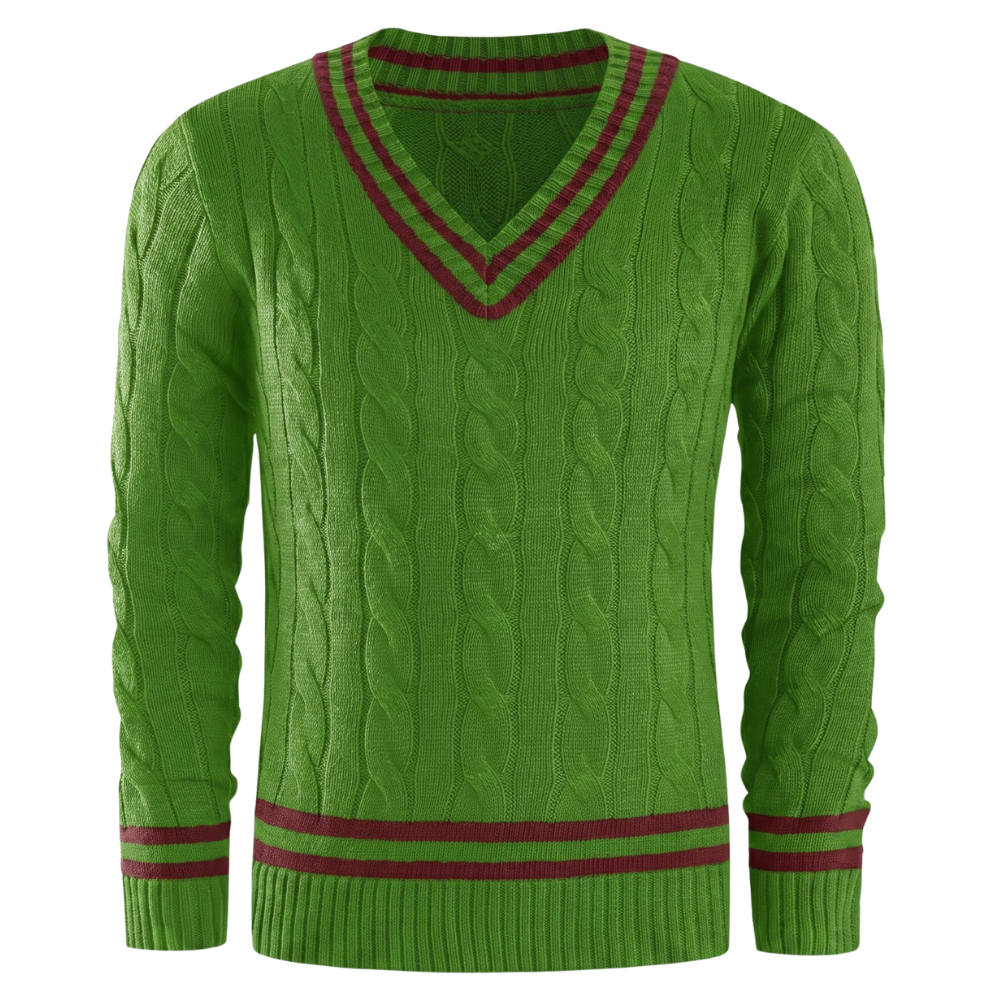 Pull en V Tennis Vintage Homme