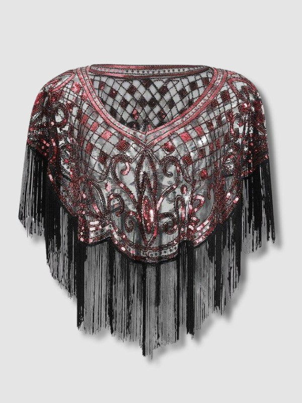 Châle Gatsby - Rouge