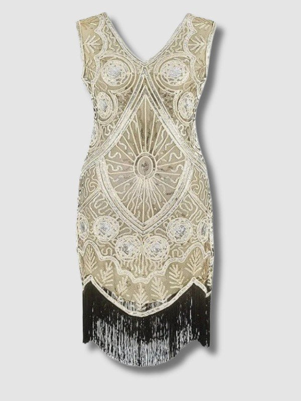 Robe Gatsby Courte Beige