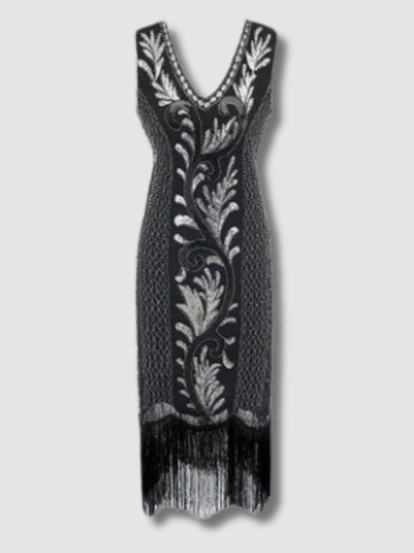 Robe Esprit Gatsby Noir et Argent
