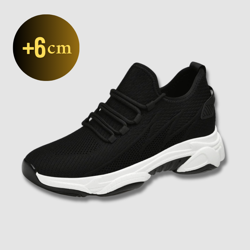 Elegant Sneakers with High Sole +6cm 
