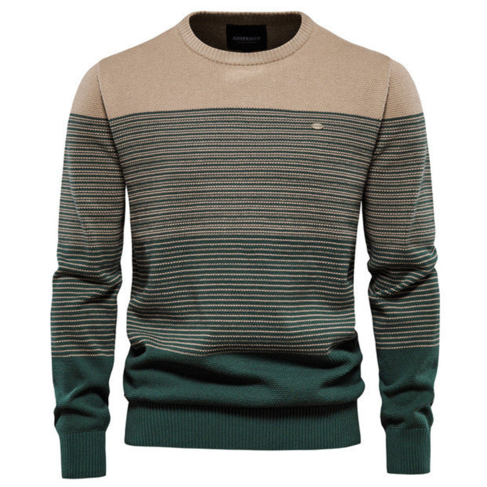 Pull à Col Rond Vintage pour Homme