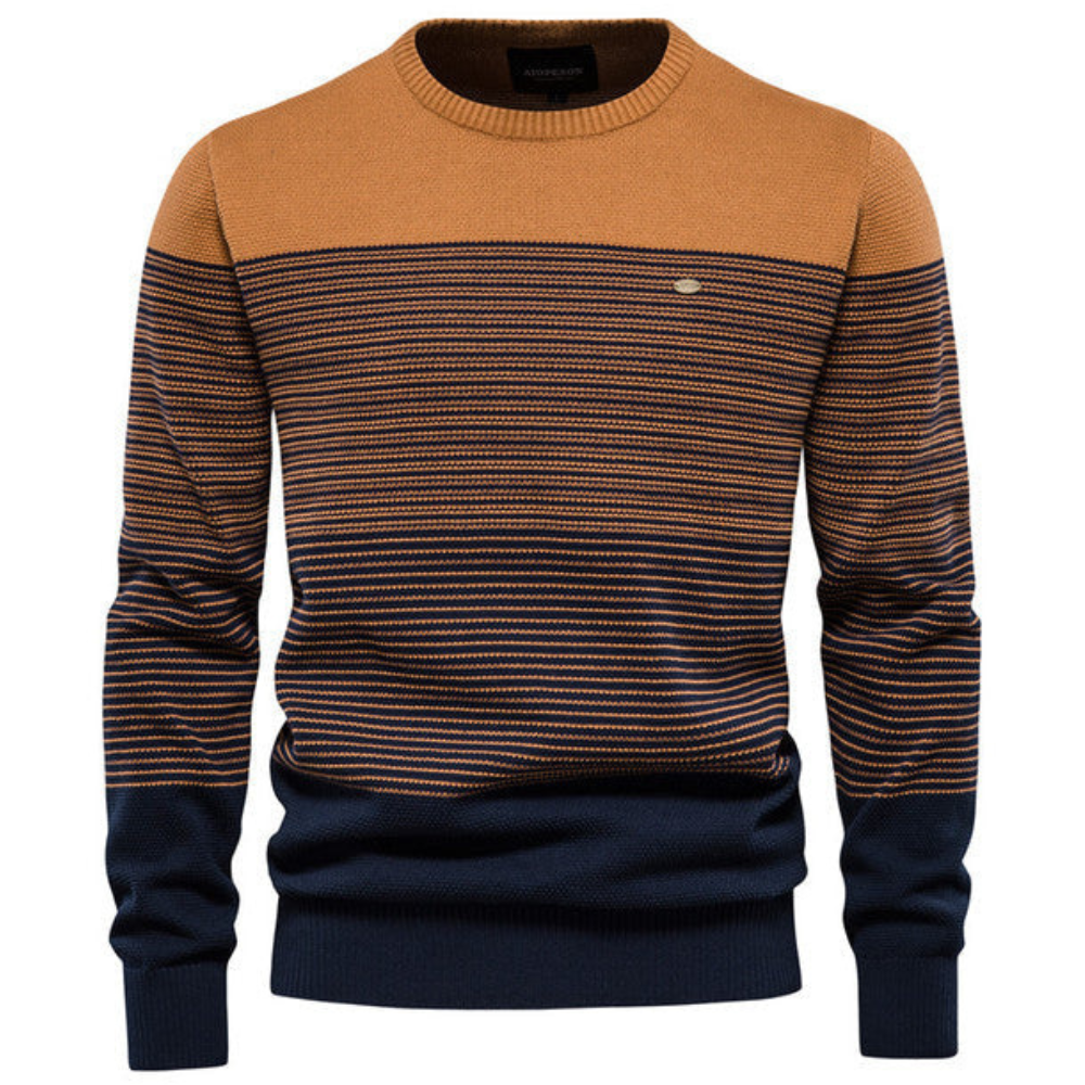 Pull à Col Rond Vintage pour Homme
