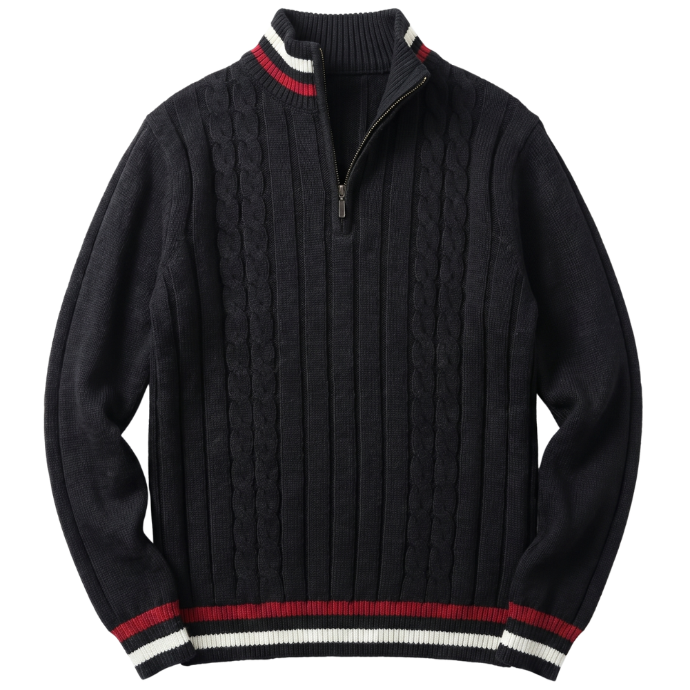 Pull à Col Roulé Vintage Hommes