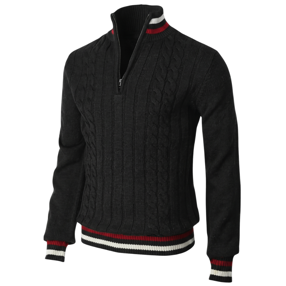 Pull à Col Roulé Vintage Hommes