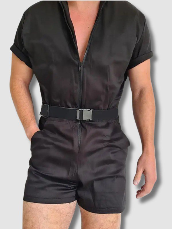 Fitted Shorts Overalls