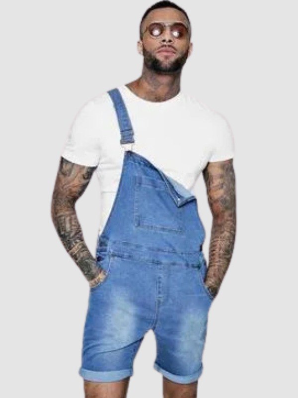 Denim Shorts Overalls