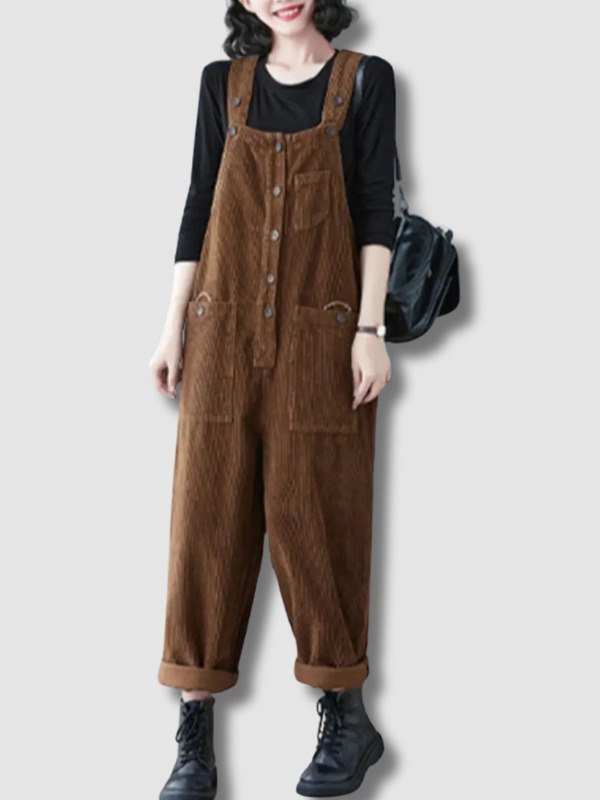 Salopette Velours Côtelé Femme