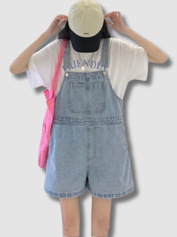 Salopette Short Femme Vintage