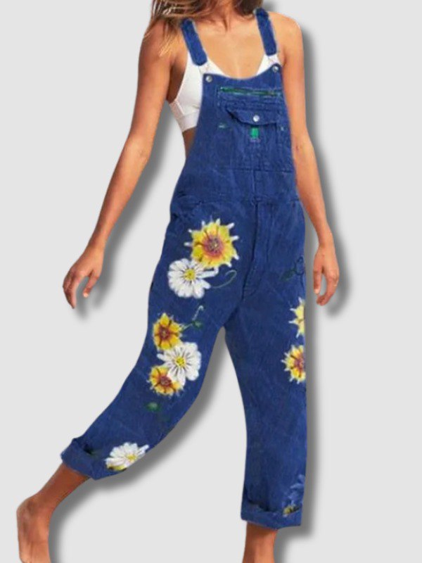 Salopette Jean Boho Florale