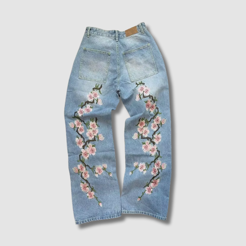 Jean Y2K Cherry Blossom