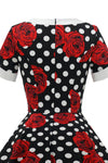 Robe Vintage Rouge Polka Dots