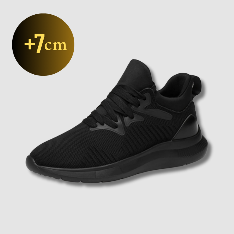 Black Height Increasing Sneakers +7cm