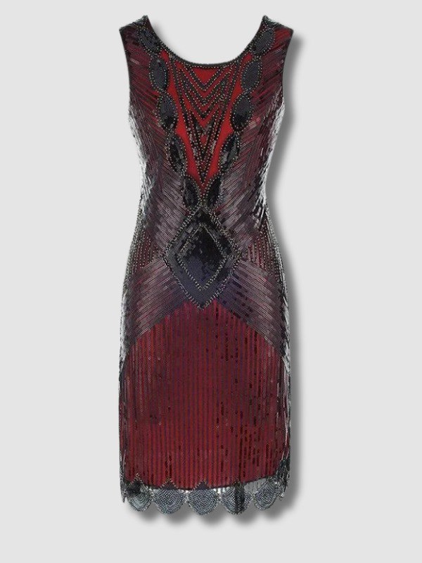 Robe Gatsby Courte Rouge et Noire