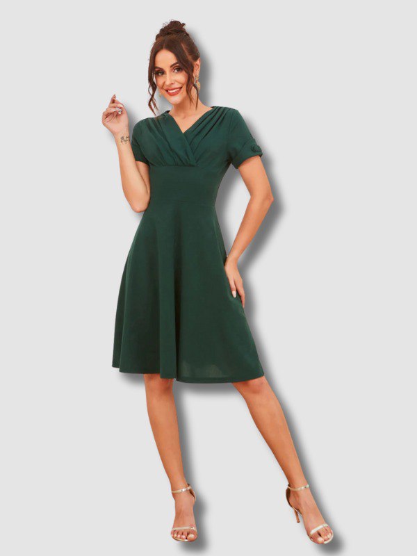 Vintage Mid-Length Trapeze Dress