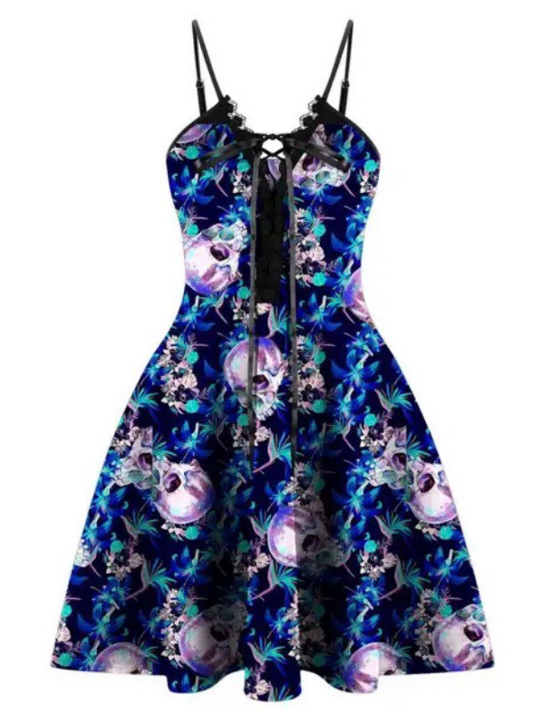 Robe Rockabilly Tête De Mort