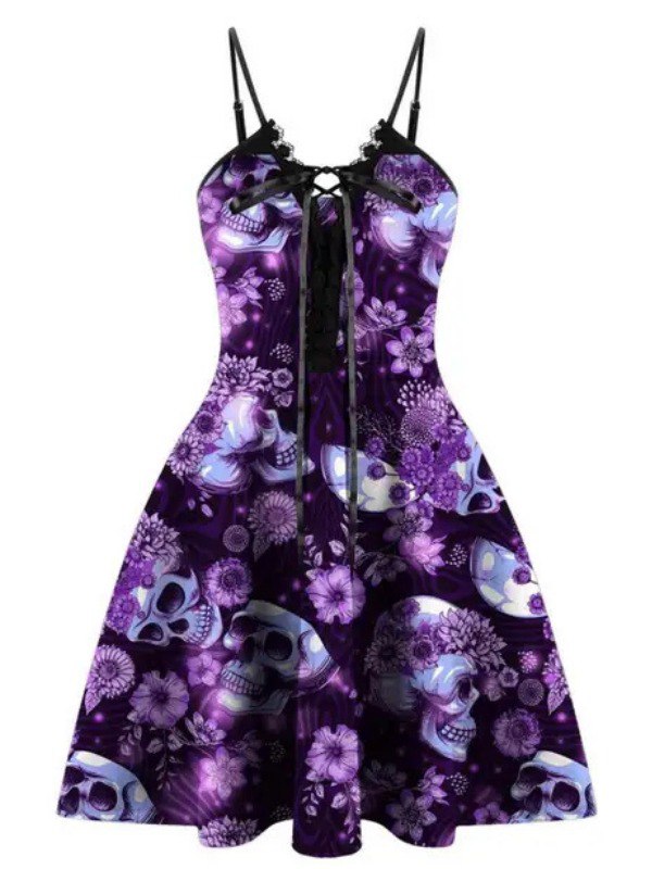 Robe Rockabilly Tête De Mort