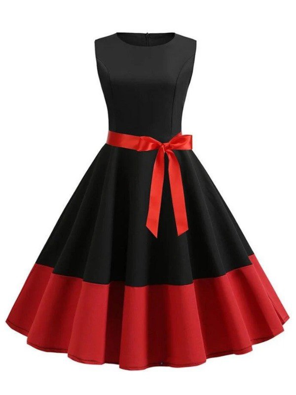 Robe Rockabilly Rouge et Noir