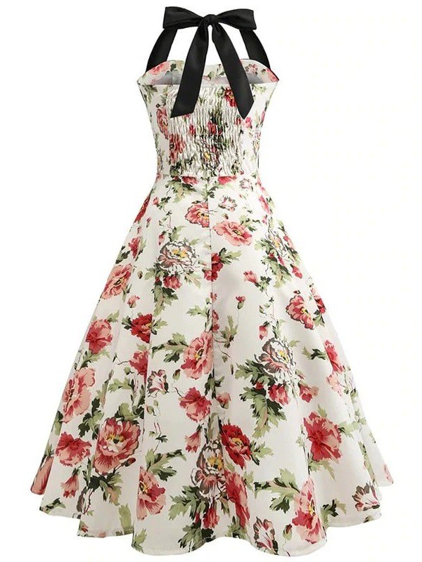 Robe Vintage Pin-Up Fleurie