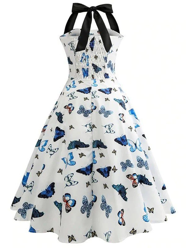 Robe Vintage - Pin-Up Papillon