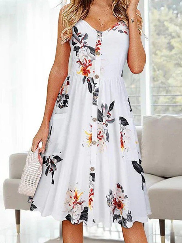 Robe d'Eté Sans Manches