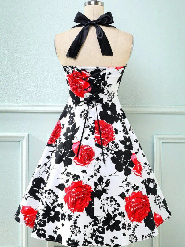 Robe à Imprimé floral Vintage